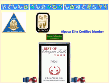 Tablet Screenshot of c-r-alpacas.com